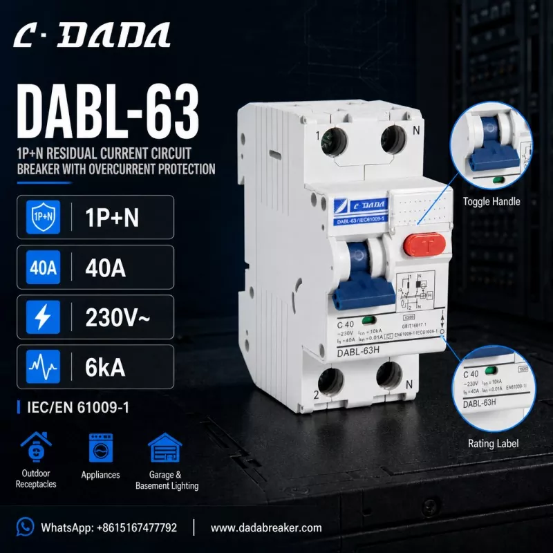 Residual Current Circuit Breaker with Overcurrent Protection